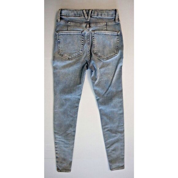 We The Free x Free People OB1133447 Women's Sz 24 Blue Krissy Skinny Jeans - Picture 2 of 7